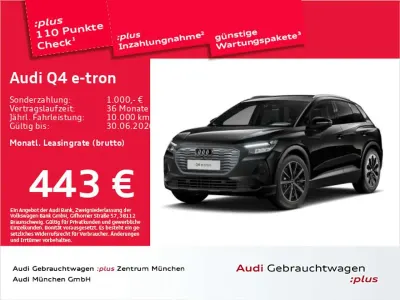 Brugt Audi Q4 e-tron Sport 210 kW (286 HK) 2025 Sort SUV
