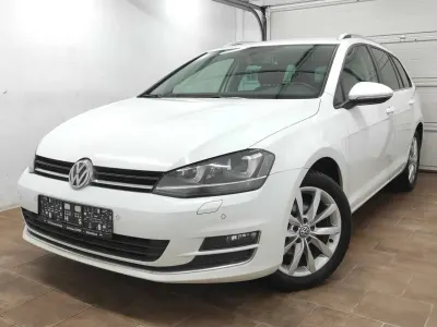 Gebraucht VW Golf VII Highline 125 PS (91 kW) 2014 Pure white Kombi