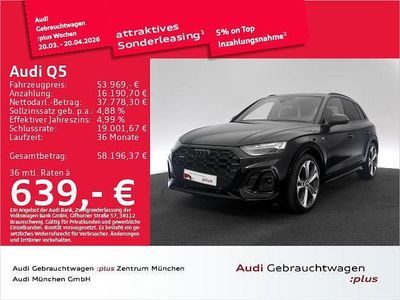 Gebraucht Audi Q5 S-Line 204 PS (150 kW) 2024 Mythosschwarz metallic SUV
