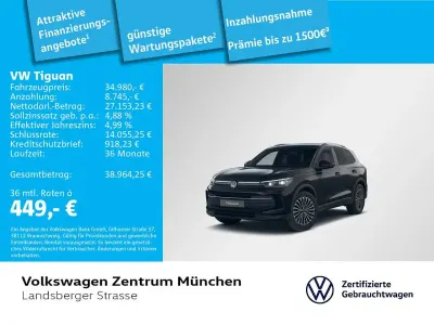 Gebraucht VW Tiguan Goal 150 PS (110 kW) 2025 Schwarz SUV