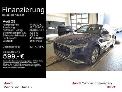 Gebraucht Audi Q8 S-Line 286 PS (210 kW) 2023 Waitomoblau metallic SUV