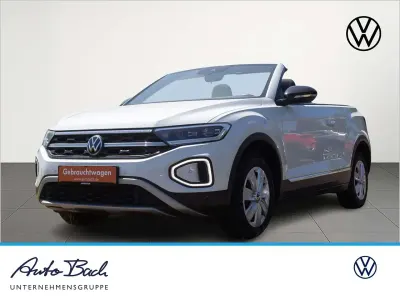 Gebraucht VW T-Roc Cabriolet Style 150 PS (110 kW) 2022 Pure white/schwarz Cabrio