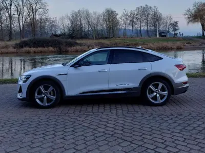 Brugt Audi e-tron Sportback Design 300 kW (408 HK) 2020 Hvid SUV