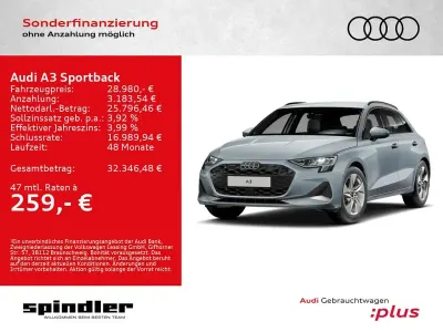 Gebraucht Audi A3 Advanced Plus 150 PS (110 kW) 2025 Pfeilgrau perleffekt Limousine