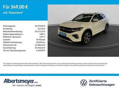 Weiß Gebraucht 2025 VW T-Cross R-line SUV | 30.799 € (Etwas zu teuer)