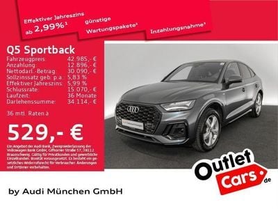 Daytonagrau perleffekt Gebraucht 2023 Audi Q5 Sportback S-Line SUV | 44.482 € (Guter Preis)