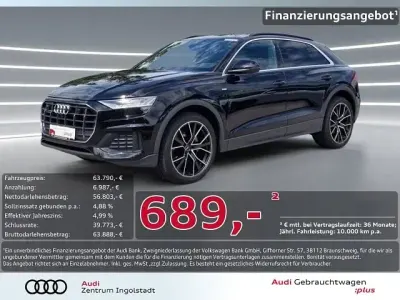 Gebraucht Audi Q8 S-Line 286 PS (210 kW) 2022 Schwarz metallic SUV