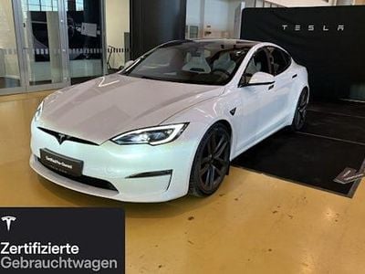 Gebraucht Tesla Model S Plaid 750 kW (1020 PS) 2024 Weiß Kleinwagen