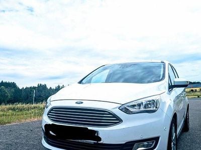 Gebraucht Ford C-MAX Titanium 125 PS (91 kW) 2018 Weiß Van / Kleinbus