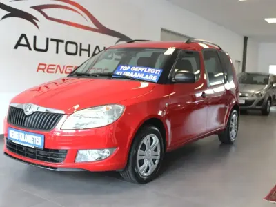 Gebraucht Skoda Roomster Plus Edition 86 PS (63 kW) 2014 Rot Van / Kleinbus