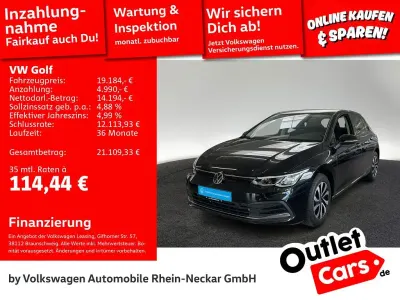 Gebraucht VW Golf VII Active 150 PS (110 kW) 2021 Deep black perleffekt Kleinwagen