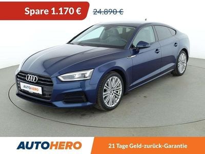 Usata Audi A5 Sport 190 CV (139 kW) 2018 Blu Coupé