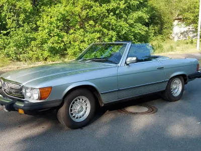 Gebraucht Mercedes SL450 1980 Silber Cabrio