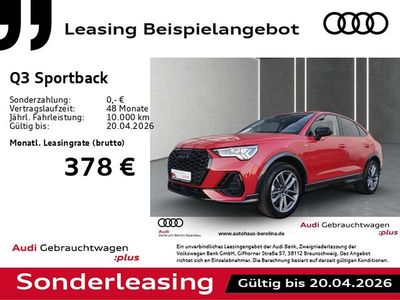 Gebraucht Audi Q3 S-Line 150 PS (110 kW) 2024 Progressivrot metallic SUV