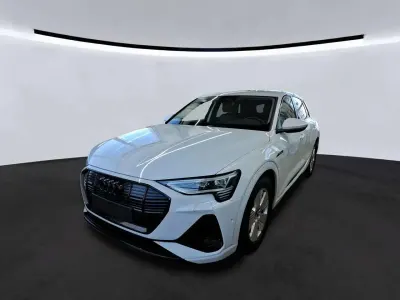 Gebraucht Audi e-tron S-Line 230 kW (313 PS) 2022 Gletscherweiß metallic SUV