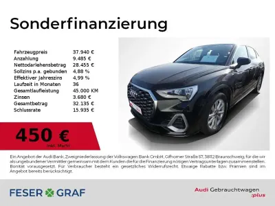 Gebraucht Audi Q3 Sportback S-Line 150 PS (110 kW) 2025 Mythosschwarz metallic SUV