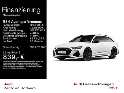 Gebraucht Audi RS6 Performance 630 PS (463 kW) 2025 Gletscherweiß metallic Kombi