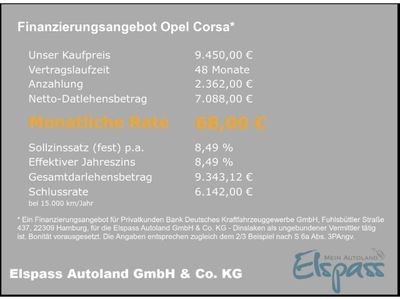gebraucht Opel Corsa Selection ALLWETTER BLUETOOTH USB KLIMA MULTIFLENKRAD RADIO