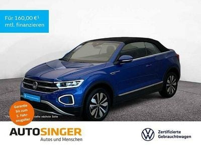 Gebraucht VW T-Roc Cabriolet Move 150 PS (110 kW) 2023 Ravennablau metallic Cabrio