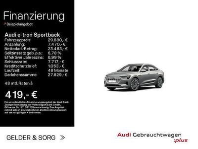 Second-hand Audi e-tron Sportback Advanced 230 kW (313 CP) 2021 Gri SUV