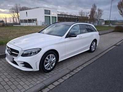Gebraucht Mercedes C220 AMG line 194 PS (142 kW) 2020 Weiß Kombi