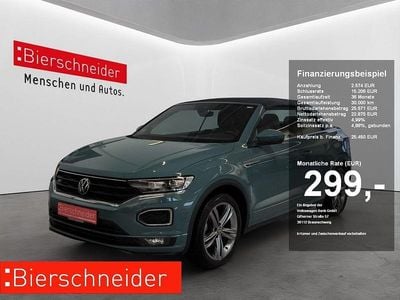 Gebraucht VW T-Roc Cabriolet R-line 150 PS (110 kW) 2021 Gruen Cabrio