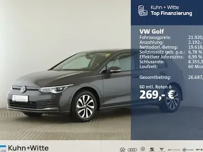 Brugt VW Golf VIII Active 150 HK (110 kW) 2022 Grå Sedan