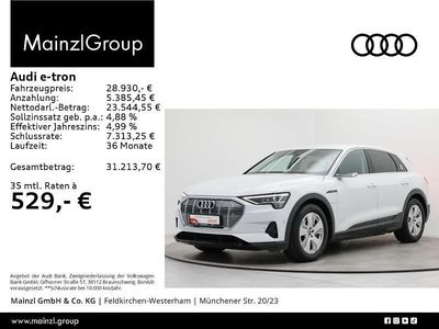 Weiß Gebraucht 2022 Audi e-tron Ambiente SUV | 28.930 € (Guter Preis)