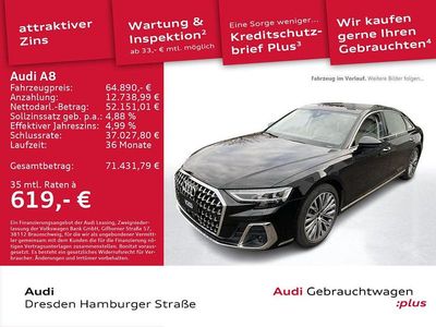 Gebraucht Audi A8L Ambiente 286 PS (210 kW) 2022 Mythosschwarz metallic Limousine
