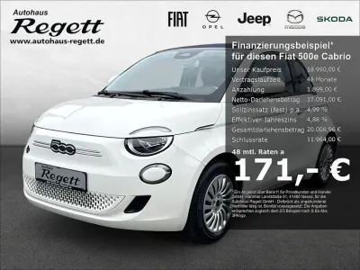 Gebraucht Fiat 500e 86 kW (118 PS) 2023 Weiß Cabrio