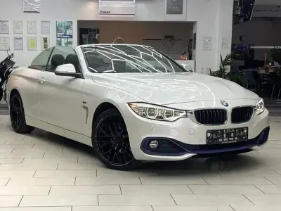 Gebraucht BMW 420 Sport Line 184 PS (135 kW) 2015 Mineralweiss metallic Cabrio