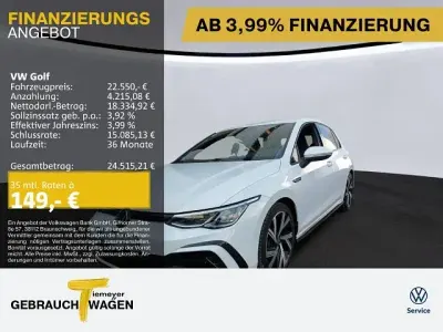 Gebraucht VW Golf VIII R-line 190 PS (139 kW) 2023 Weiß Limousine