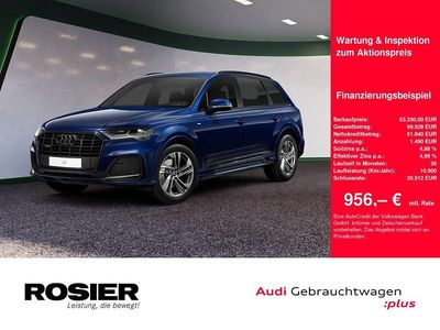 Navarrablau metallic Gebraucht 2023 Audi Q7 S-Line SUV | 63.330 € (Guter Preis)