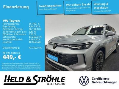 Gebraucht VW Tayron Life 150 PS (110 kW) 2025 Oyster silver metallic (metallic) SUV