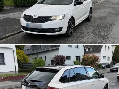 Używany Skoda Rapid Ambition 86 KM (63 kW) 2014 Biały Hatchback