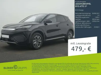 Ny BYD Atto 3 Design 230 kW (313 HK) 2026 Sort SUV