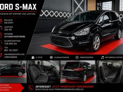 Gebraucht Ford S-MAX Titanium 203 PS (149 kW) 2011 Schwarz Van / Kleinbus