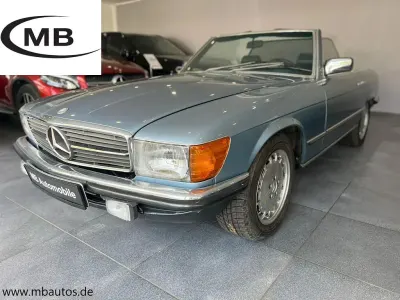 Brugt Mercedes SL380 204 HK (150 kW) 1985 Blå Cabriolet