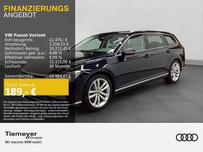 Schwarz Gebraucht 2021 VW Passat R-line Kombi | 22.470 € (Superpreis)