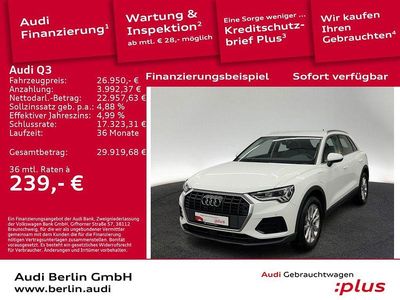 Ibisweiß Gebraucht 2022 Audi Q3 Ambiente SUV | 26.950 € (Superpreis)