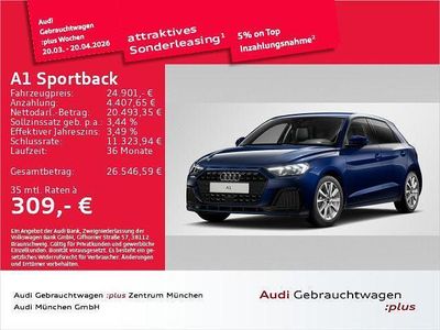 Gebraucht Audi A1 Sportback Advanced 116 PS (85 kW) 2025 Blau Kleinwagen