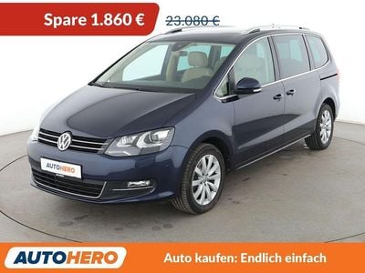 Gebraucht VW Sharan Highline 184 PS (135 kW) 2015 Blau Van / Kleinbus