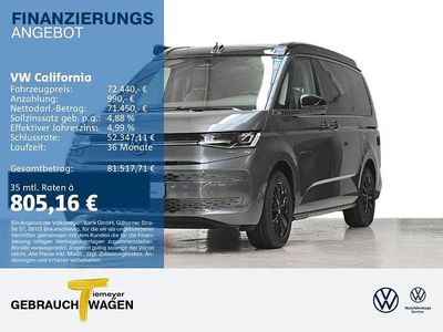 Indiumgrau metallic/deep black Neu 2025 VW California California Van | 72.440 € (Fairer Preis)
