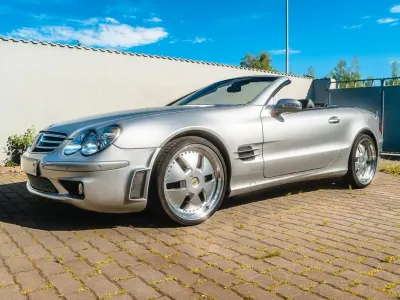 Gebraucht Mercedes SL500 AMG line 306 PS (225 kW) 2003 Silber Cabrio