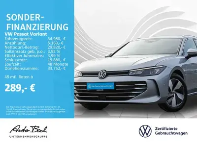 Gebraucht VW Passat Business 150 PS (110 kW) 2024 Silber (oyster silver metallic) Kombi