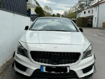 Brugt Mercedes CLA45 AMG AMG 381 HK (280 kW) 2017 Hvid Sedan