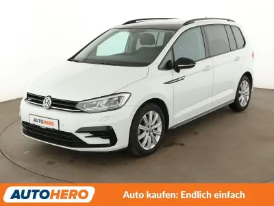 Gebraucht VW Touran Highline 150 PS (110 kW) 2020 Weiß Van / Kleinbus