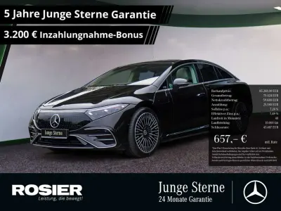 Gebraucht Mercedes EQS580 Premium Plus 385 kW (524 PS) 2024 Schwarz / onyxschwarz Limousine