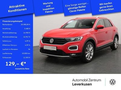 Rot / flashrot Gebraucht 2019 VW T-Roc Sportline SUV | 20.380 € (Guter Preis)
