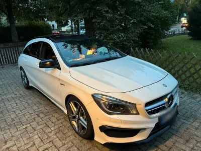 Gebraucht Mercedes CLA45 AMG Shooting Brake AMG 381 PS (280 kW) 2016 Weiß Kombi